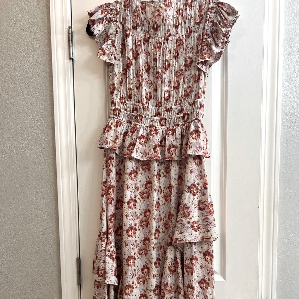 Ulla Johnson floral-print ruffle dress Size 0